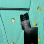 DUNNES STORES Top Damski Zielony Owocowy XS Poliamid - zdjęcie 3