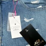 CANDY COUTURE Szorty Dziecięce Niebieskie 134 - zdjęcie 3