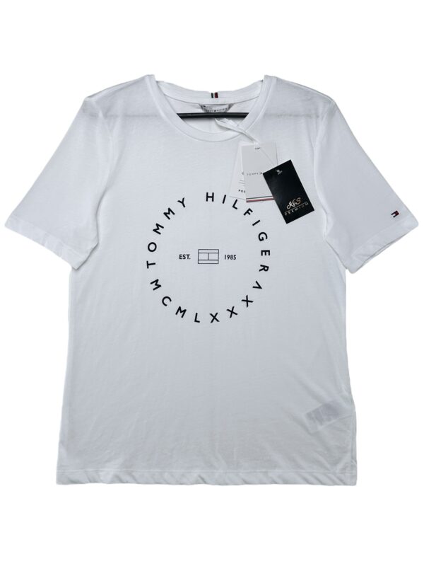 TOMMY HILFIGER Koszulka Męska Biała XS