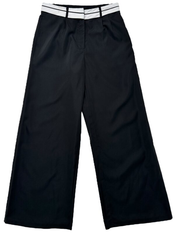 BOOHOO Spodnie Damskie Czarne XS Poliester