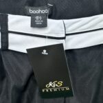 BOOHOO Spodnie Damskie Czarne XS Poliester - zdjęcie 3