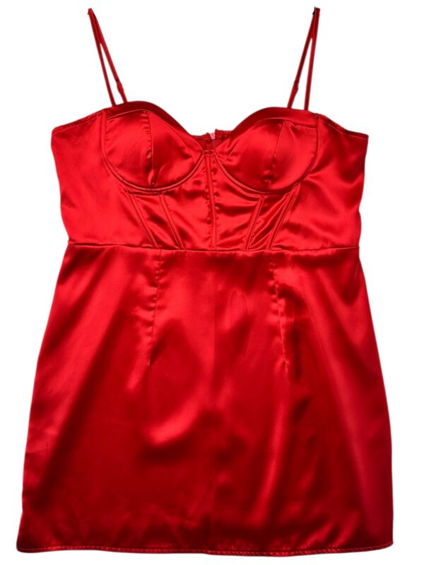BOOHOO Sukienka Damska Czerwona 3XL