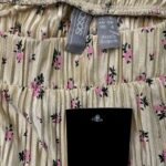 ASOS Spódnica Damska Beżowa Kwiaty S - zdjęcie 3