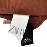 ZARA Top Damski Brązowy M/L - zdjęcie 3