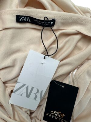 ZARA Top Damski Beżowy XS - zdjęcie 3