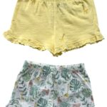 F&F Spodenki Dziecięce Żółte i Wielokolorowe 62 2-Pack - zdjęcie 1