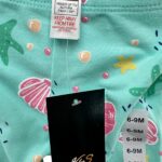 DUNNES STORES Spodenki Dziecięce Zielone Muszle 74 - zdjęcie 3
