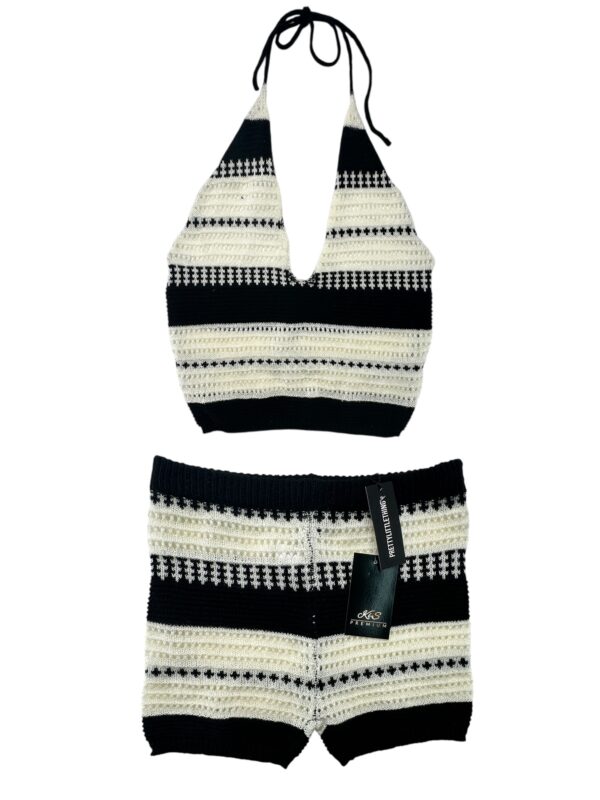 PRETTYLITTLETHING Komplet Damski Czarny S