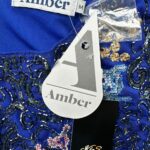 AMBER Sukienka Damska Niebieska M - zdjęcie 3