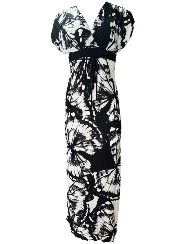 GEORGE Sukienka Damska Czarna/Biała S