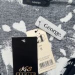 GEORGE Sukienka Damska Czarna/Biała S - zdjęcie 3