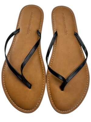 AMAZON ESSENTIALS Klapki Damskie Czarne 40