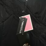 PRETTYLITTLETHING Sukienka Damska Czarna S Poliester - zdjęcie 3