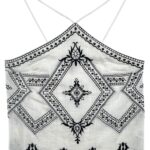 NEW LOOK Top Damski Biały S Haft - zdjęcie 1