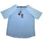 Bluzka Damska Niebieska Kratka ONE SIZE - zdjęcie 1