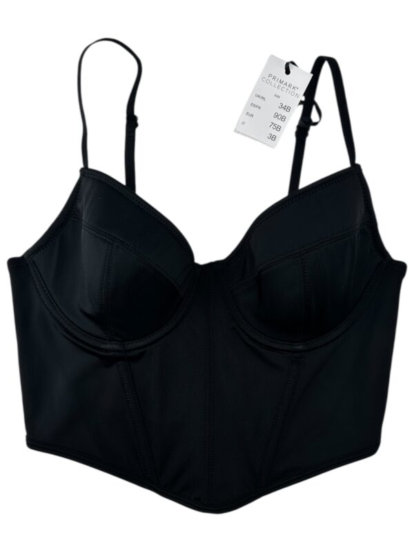 PRIMARK Gorset Damski Czarny M