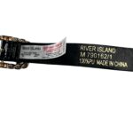 RIVER ISLAND Pasek Damski Czarny M - zdjęcie 3