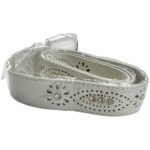 INNA Pasek Damski Srebrny ONE SIZE - zdjęcie 2