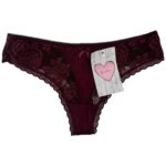 NADIZI Majtki Damskie Bordowe Koronkowe M - zdjęcie 1