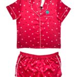 MATALAN Komplet Piżama Damska Różowa Serduszka XXL - zdjęcie 1