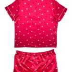 MATALAN Komplet Piżama Damska Różowa Serduszka XXL - zdjęcie 2