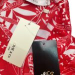 LOVIE & CO Sukienka Damska Czerwona Wzorzysta M - zdjęcie 3