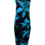 BOOHOO Sukienka Damska Niebieska Kwiatowa L - zdjęcie 1