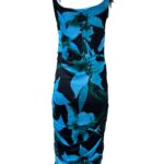 BOOHOO Sukienka Damska Niebieska Kwiatowa L - zdjęcie 2