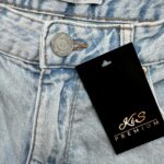 FB SISTER Jeansy Damskie Niebieskie M - zdjęcie 3