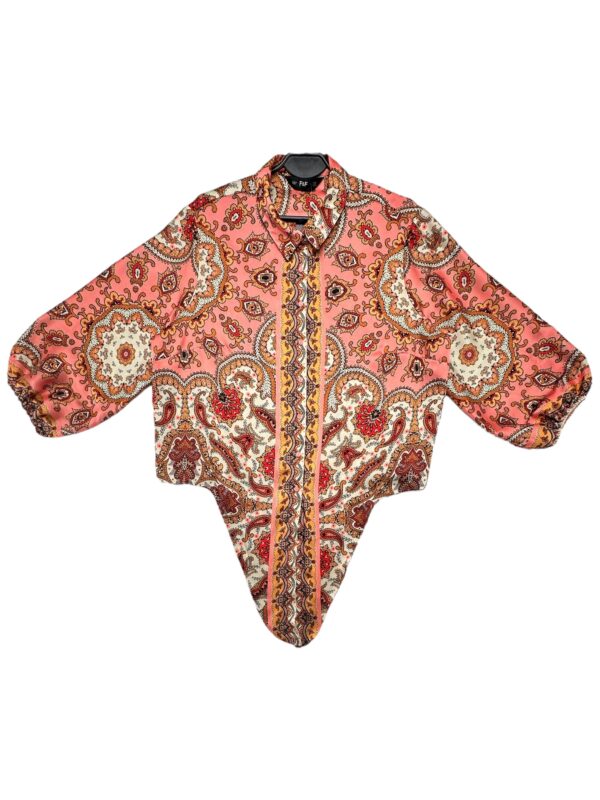 F&F Koszula Damska Różowa 3XL Wzorzysta