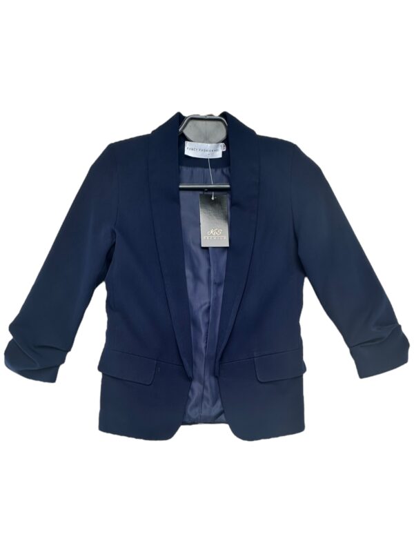 FANCY FASHION Marynarka Dziecięca Granatowa 134