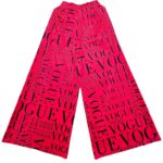 AIKHA Spodnie Damskie Różowe Napisy M - zdjęcie 2
