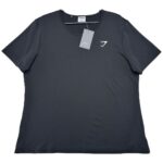 GYMSHARK Koszulka Damska Czarna XXL - zdjęcie 1