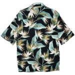 URBAN CLASSICS Koszula Męskie Czarna Roślinna S - zdjęcie 2