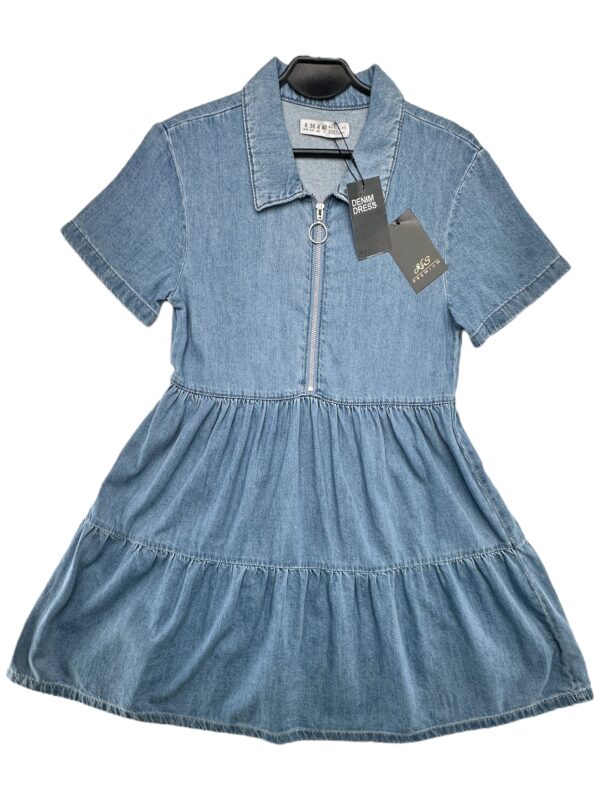 DENIM CO Sukienka Damska Niebieska S