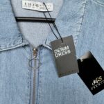 DENIM CO Sukienka Damska Niebieska S - zdjęcie 3