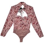 IN THE STYLE Body Damskie Różowe Kwiatowe S - zdjęcie 2