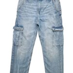 BERSHKA Jeansy Damskie Niebieskie S - zdjęcie 1