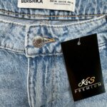 BERSHKA Jeansy Damskie Niebieskie S - zdjęcie 3