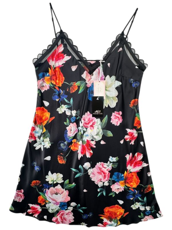 TED BAKER Sukienka Damska Czarna Kwiatowa XXL