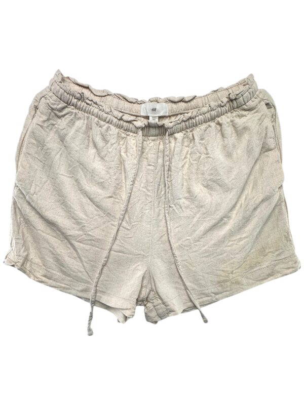 H&M Spodenki Damskie Beżowe S Len