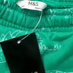 M&S Szorty Dziecięce Zielone Dinosaurs 98 - zdjęcie 3