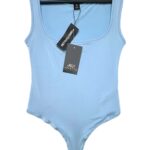 PRETTYLITTLETHING Body Damskie Niebieskie M - zdjęcie 1