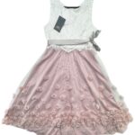 MONSOON Sukienka Dziecięca Różowa Koronkowa 158 - zdjęcie 1