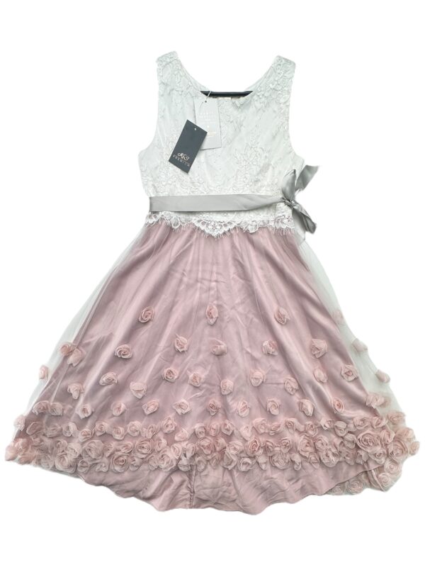 MONSOON Sukienka Dziecięca Różowa Koronkowa 158