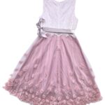 MONSOON Sukienka Dziecięca Różowa Koronkowa 158 - zdjęcie 2