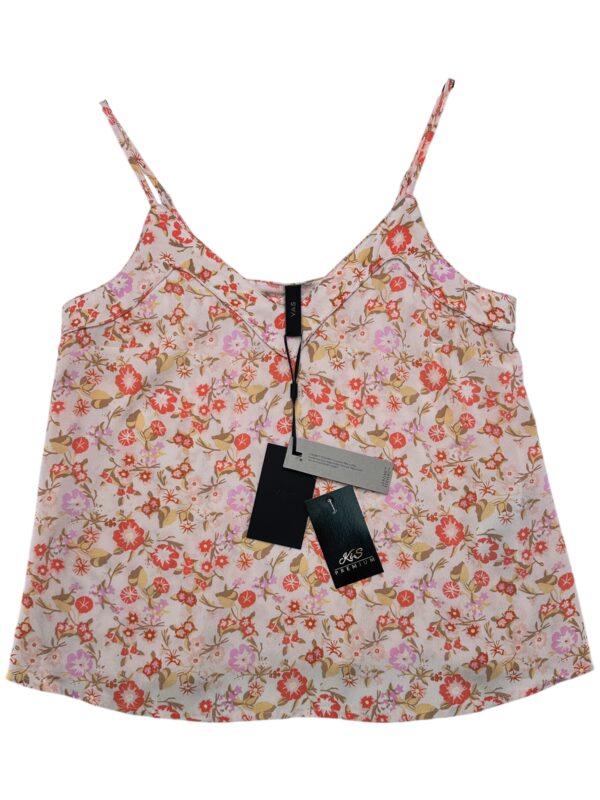 YAS Top Damski Wielokolorowy Kwiaty S