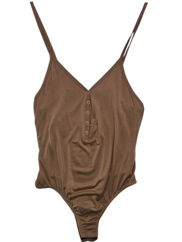 PRETTYLITTLETHING Body Damskie Brązowe XL