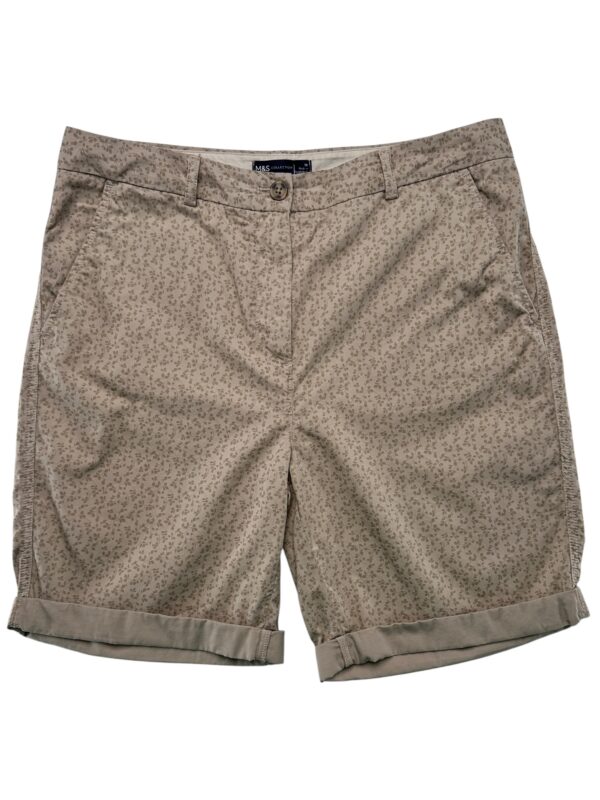 M&S Szorty Męskie Beżowe Wzorzaste XL