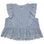 H&M Bluzka Damska Niebieska Koronkowe Detale XL - zdjęcie 2